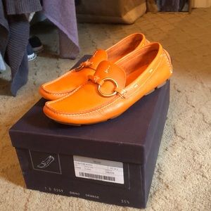 Prada driving mocs in box/authenticity card.